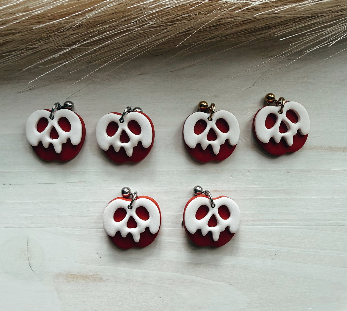Poison apple earrings