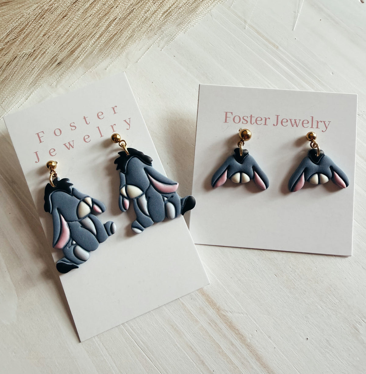 Sad donkey earrings