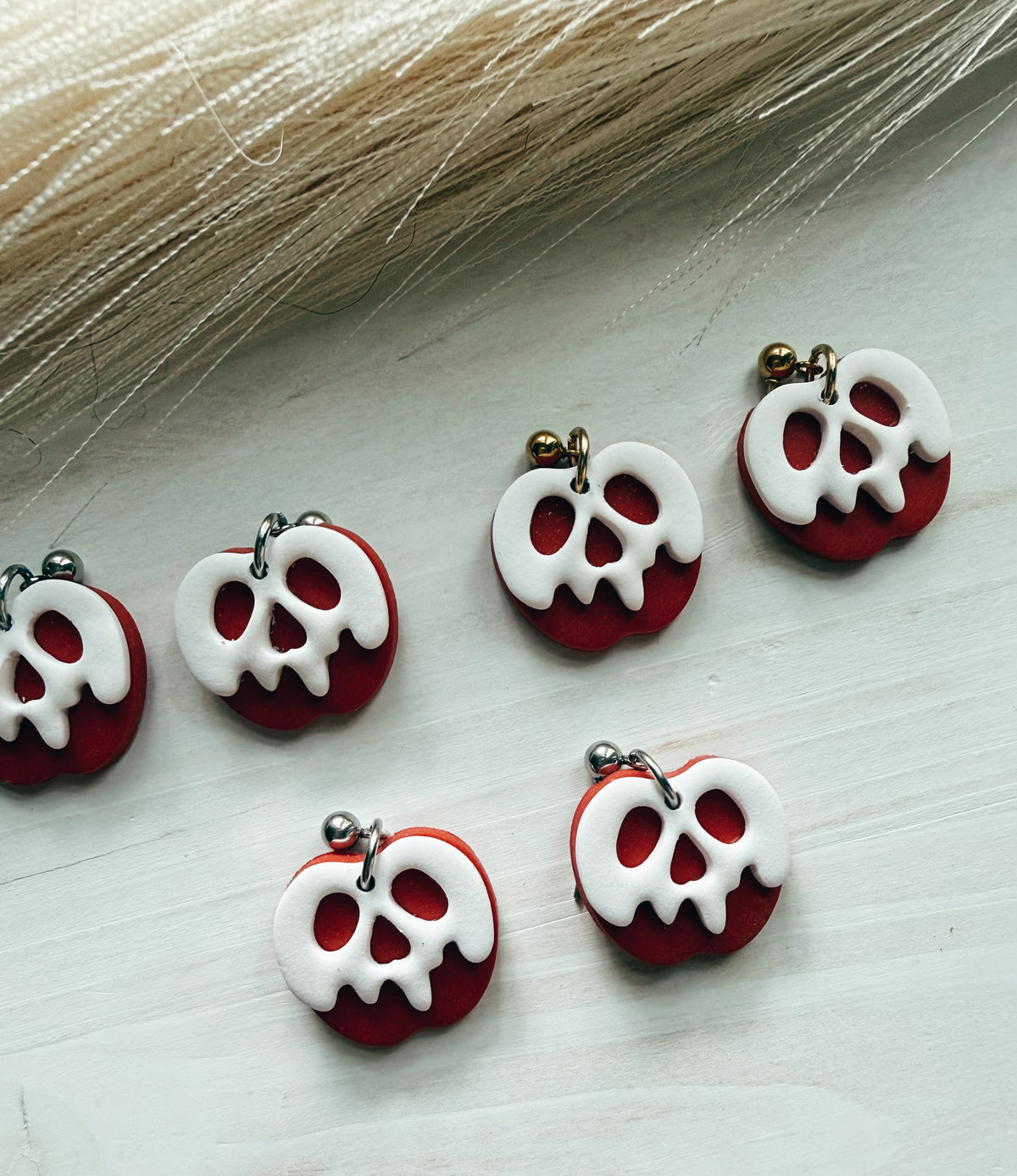 Poison apple earrings