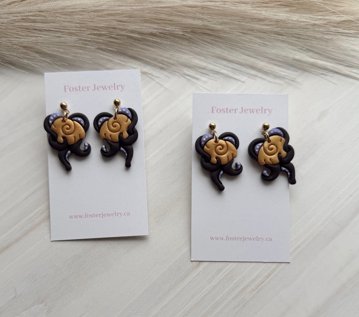 Sea witch shell earrings