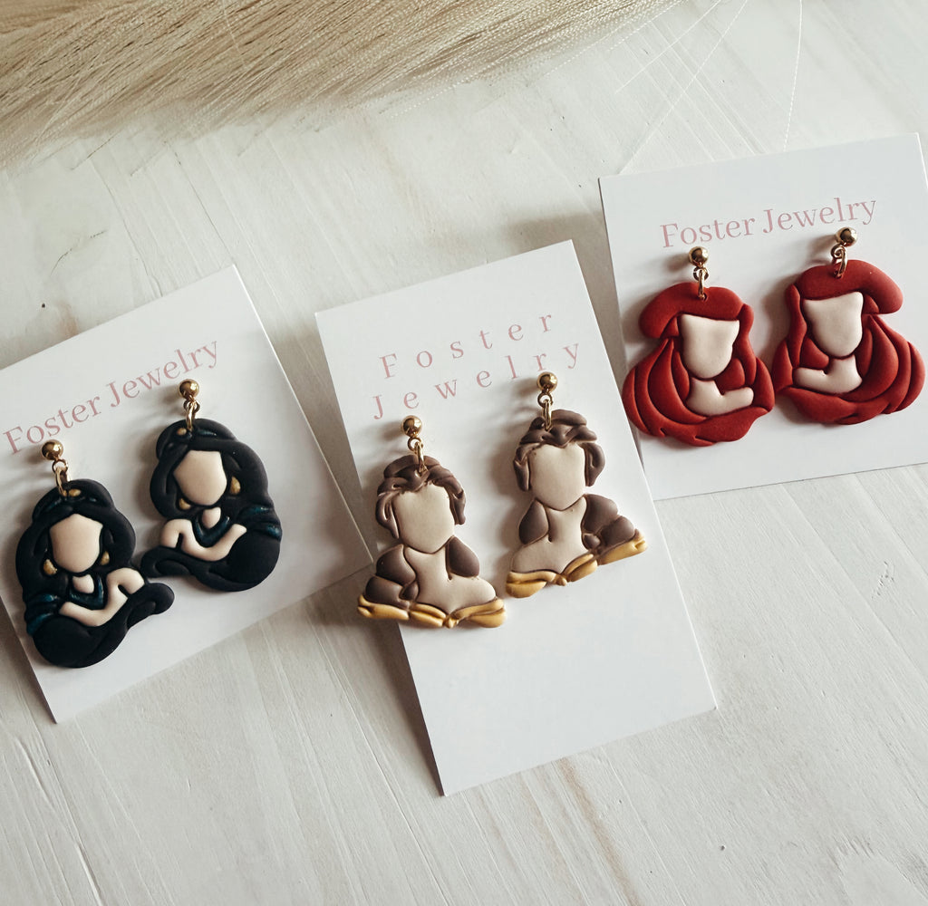 Beast princess earrings