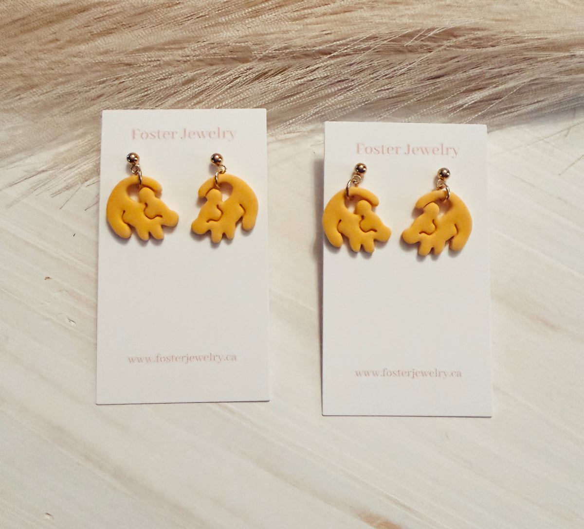 Baby lion earrings