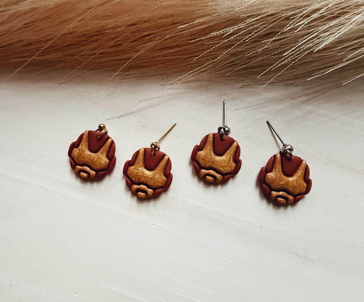 Iron earrings