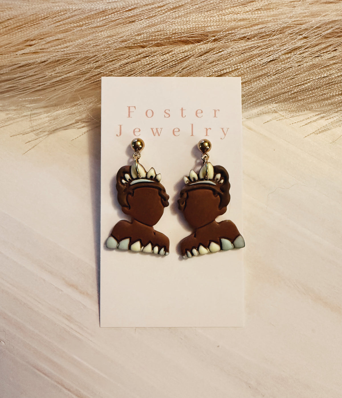 Frog princess earrings