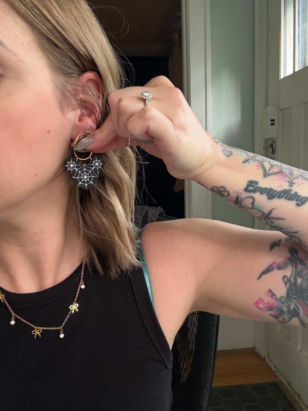 Mouse web earring
