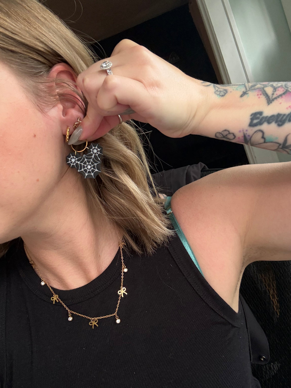 Mouse web earring