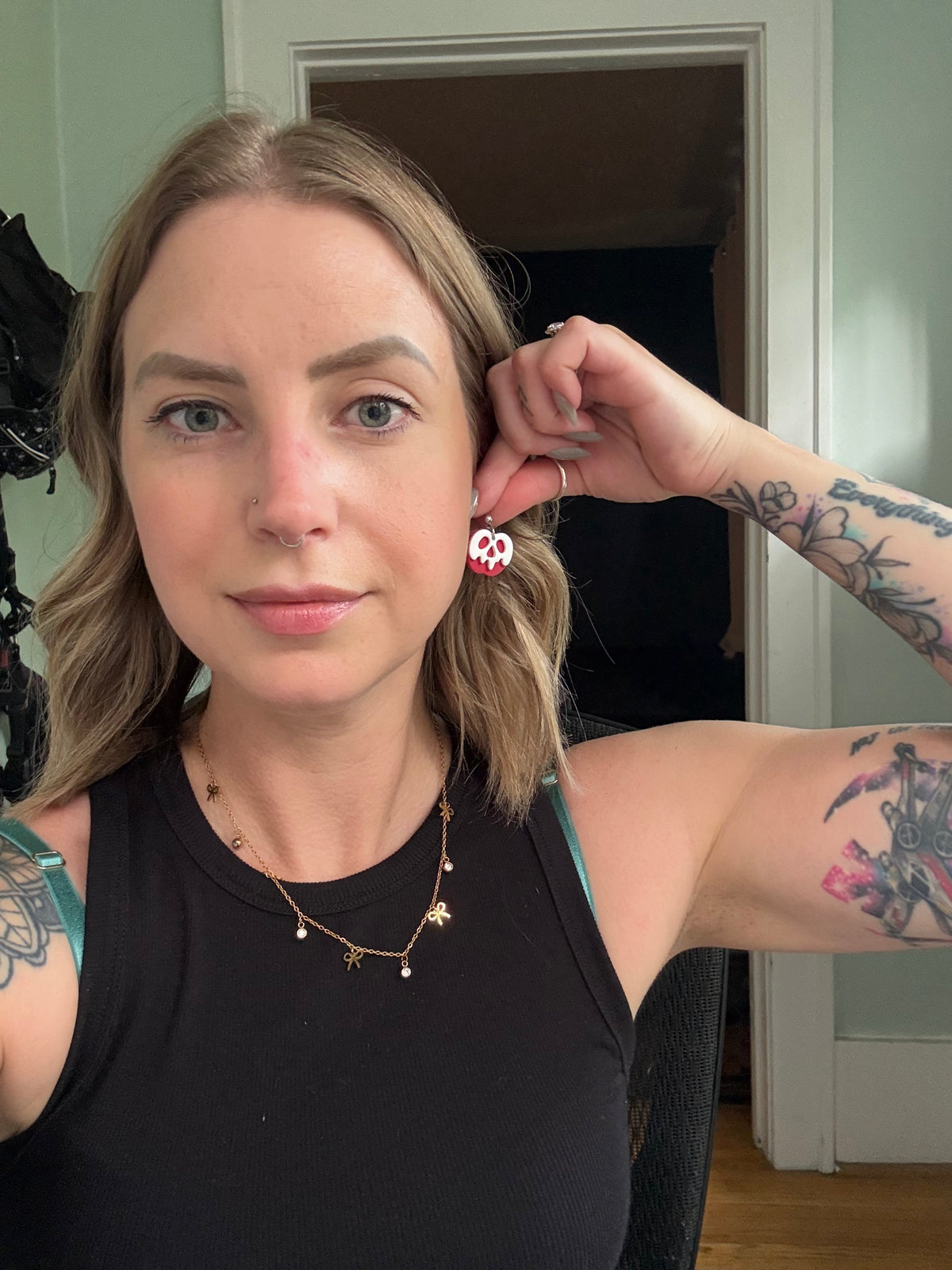 Poison apple earrings