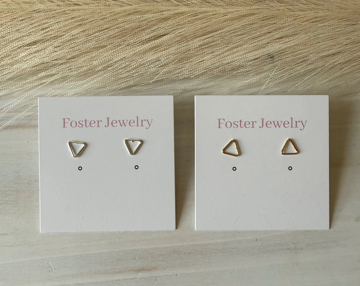 Mini Triangle or Circle studs