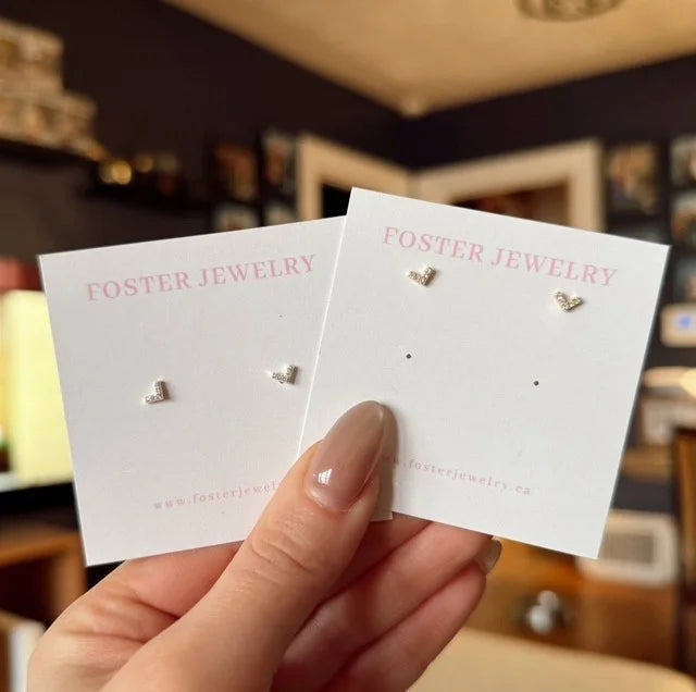 Mini chevron studs