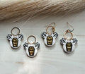 Mouse web coffin earring